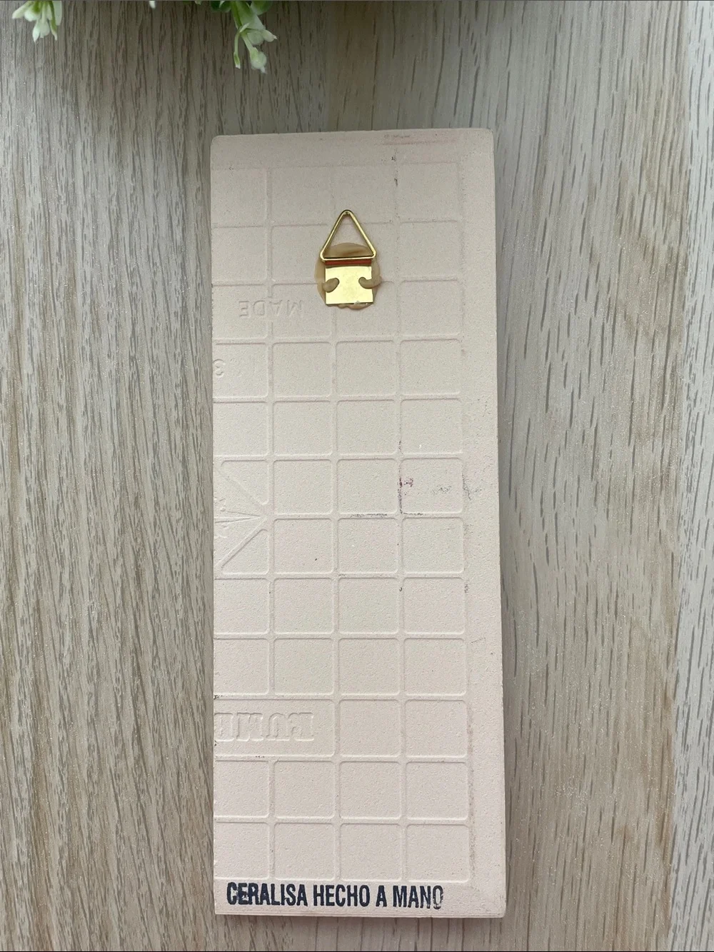 Vintage Spanish Ceramic Tile Wall Thermometer 🌡️ Floral Hand Painted Decor
